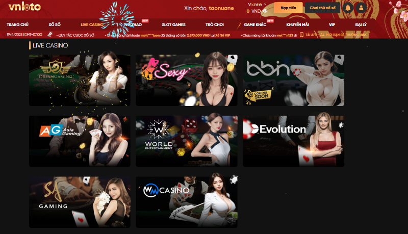 Casino online VNLoto 