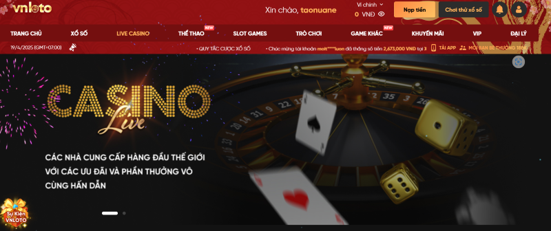 Casino online VNLoto 