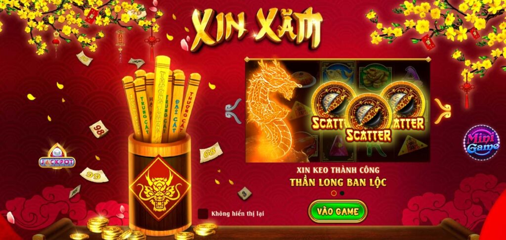 Nổ hũ xin xăm tại VNLoto | Chơi vui tay, trúng ngay lộc khủng 1 nổ hũ xin xăm